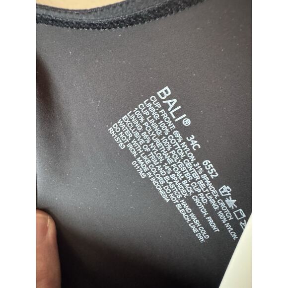 Bali womens Ultra Light Body Briefer Size 34C Shapewear Black NWT $62 - Picture 5 of 12